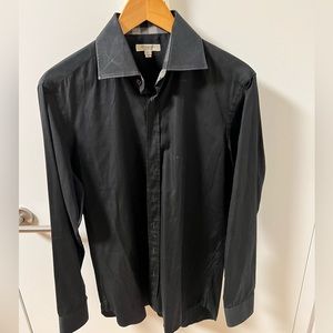 Black Burberry Long Sleeve Shirt - Size: Medium